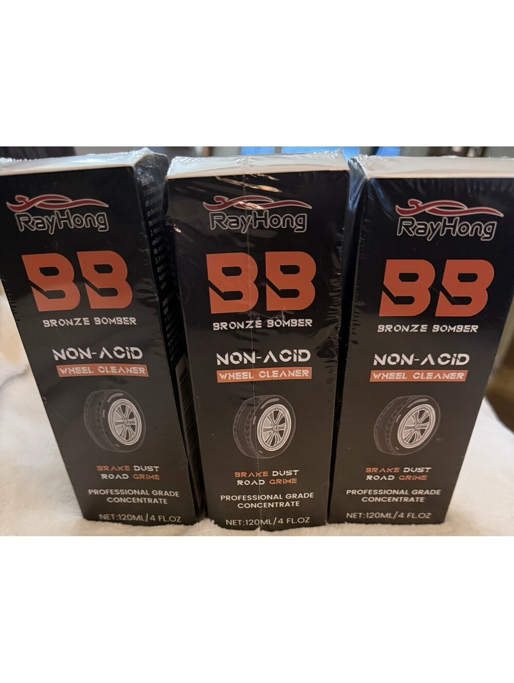 Professional Grade Concentrate Wheel Cleaner lot of 3 bronze Bomber New